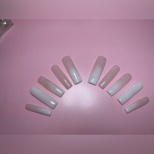 Blush Glitter Ombre Press-On Nails
